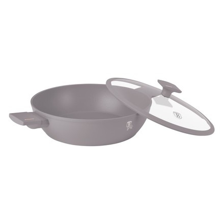 Pánev s titanovým povrchem Berlingerhaus BH-8099 s poklicí  32 cm Taupe Collection (2)