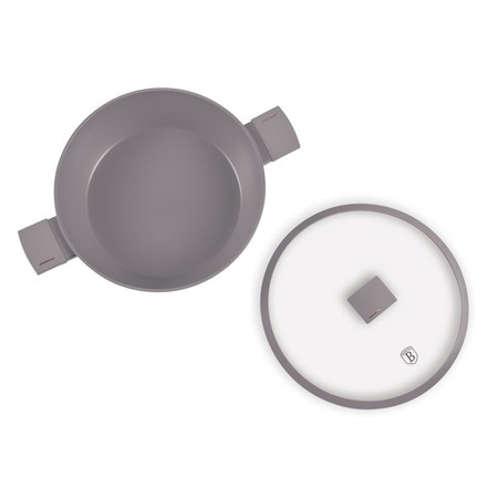 Pánev s titanovým povrchem Berlingerhaus BH-8099 s poklicí  32 cm Taupe Collection (3)