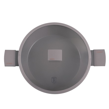 Pánev s titanovým povrchem Berlingerhaus BH-8099 s poklicí  32 cm Taupe Collection (5)