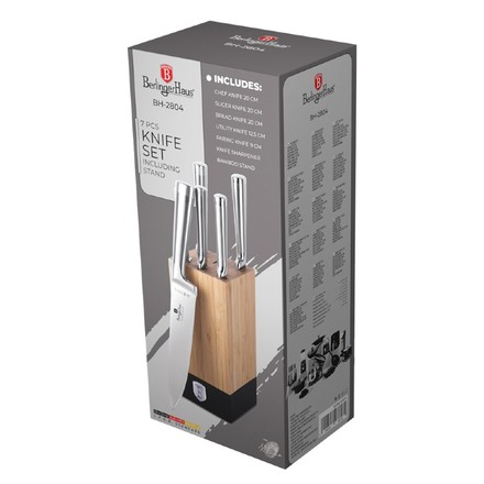 Sada nožů Berlingerhaus BH-2804 nerez v dřevěném bloku 7 ks (4)