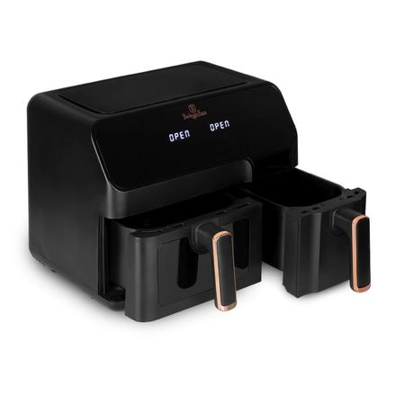 Horkovzdušná fritéza Berlingerhaus BH-9467 dvojitá 5,5 + 3,5 l Black Rose Collection (2)