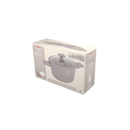 Kastrol s titanovým povrchem Berlingerhaus BH-8100 s poklicí 20 cm Taupe Collection (9)