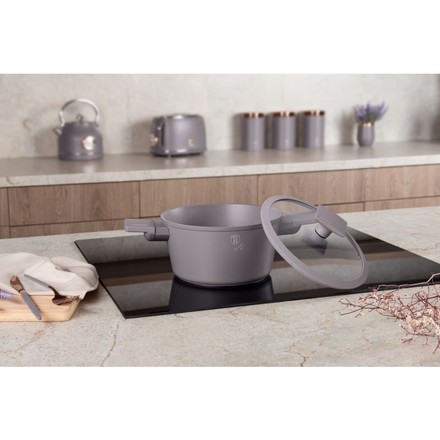Kastrol s titanovým povrchem Berlingerhaus BH-8100 s poklicí 20 cm Taupe Collection (8)