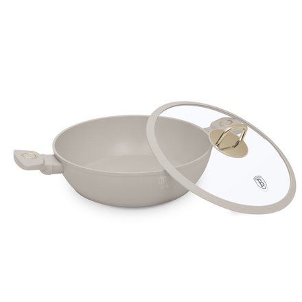 Pánev s titanovým povrchem Berlingerhaus BH-8068 s poklicí 28 cm Sahara Collection (1)