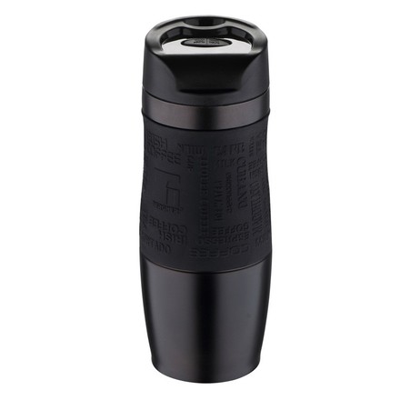 Termohrnek Bergner BG-37518-MBK s protiskluzovým úchopem 400 ml černá