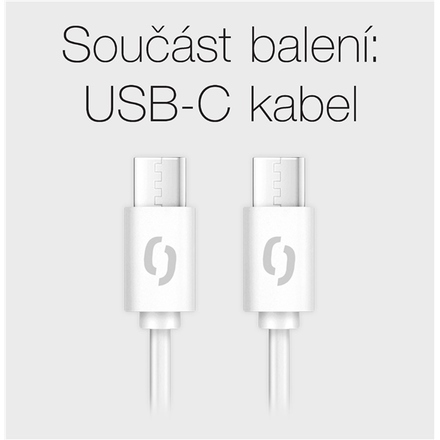 Nabíječka do sítě Aligator Power Delivery 40W, 2xUSB-C + USB-C kabel - bílá (3)