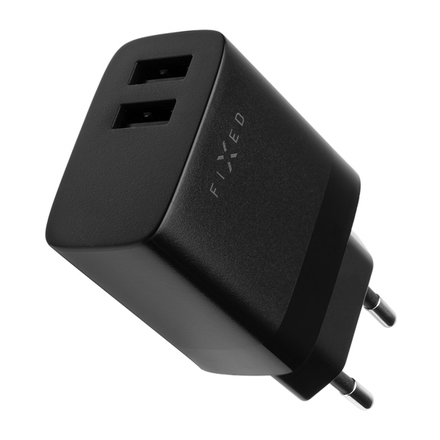 Nabíječka do sítě Fixed 2xUSB 17W Smart Rapid Charge - černá (5)