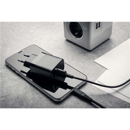 Nabíječka do sítě Fixed 2xUSB 17W Smart Rapid Charge - černá (7)