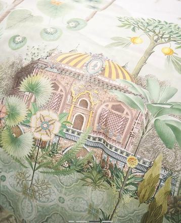 Luxusní povlečení PIP Studio Panoramico Off 140x200 + 70x90, White, perkál, v dárkovém boxu (5)