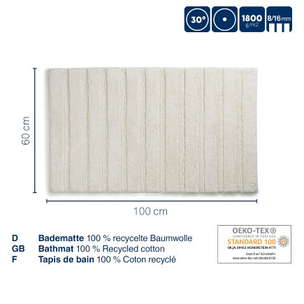 Koupelnová předložka Kela KL-24706 Megan 100% bavlna mechově zelená 100,0x60,0x1,6cm (2)