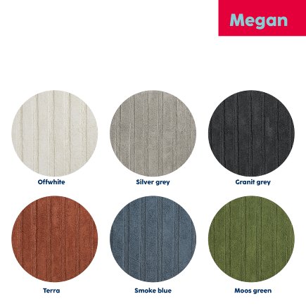 Koupelnová předložka Kela KL-24706 Megan 100% bavlna mechově zelená 100,0x60,0x1,6cm (4)