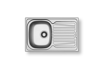 Nerezový kuchyňský dřez Pyramis SPARTA 79x50 1B 1D (65x26x60) (10.012.570)