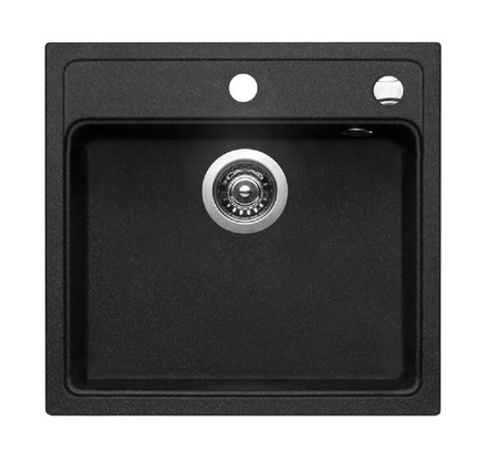 Granitový kuchyňský dřez Pyramis CAMEA 50x53 1B BLACK 70007601