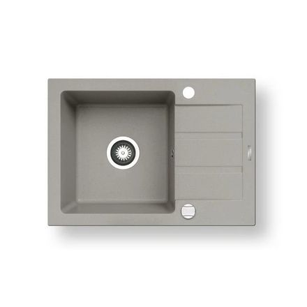 Granitový kuchyňský dřez Pyramis NEXT 62x44 Industrial grey 070166001