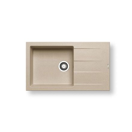 Granitový kuchyňský dřez Pyramis ATHLOS (86X50) 1B 1D PLUS DARK BEIGE (070070811)