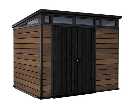 Zahradní domek Keter Signature 9x7 Walnut, s podlahou