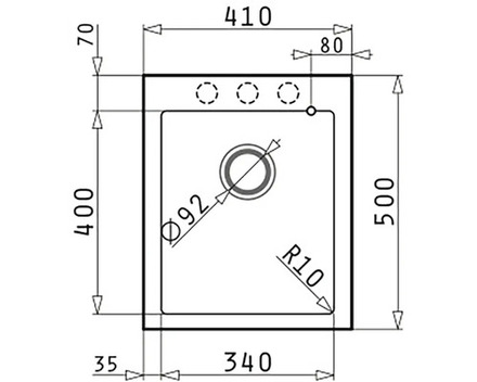 Granitový kuchyňský dřez Pyramis ISTROS (41X50) 1B INDUSTRIAL GREY (070107611) (1)