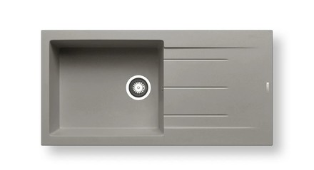 Granitový kuchyňský dřez Pyramis ALAZIA (100X50) 1B 1D PLUS INDUSTRIAL GREY (070104911)