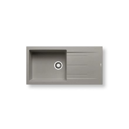 Granitový kuchyňský dřez Pyramis ALAZIA (100X50) 1B 1D PLUS INDUSTRIAL GREY (070104911)