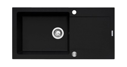 Granitový kuchyňský dřez Pyramis MIDO (100x50) 1B 1D včetně lankového ovládání VULCANO (070167901)