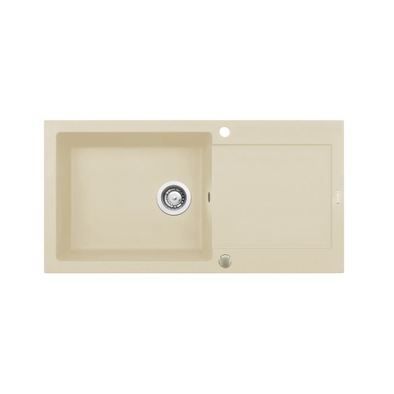 Granitový kuchyňský dřez Pyramis MIDO (100x50) 1B 1D včetně lankového ovládání VANILLA (070089401)