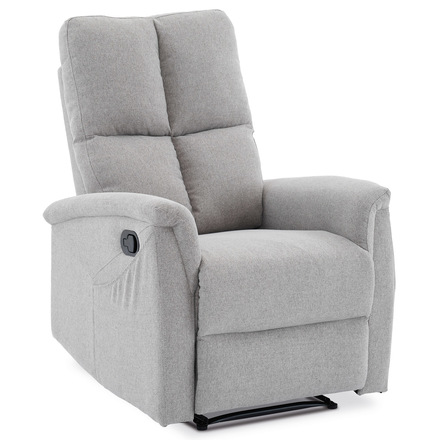 Relaxační křeslo Autronic Relaxační křeslo, manuální ovládání, světle šedá látka (TV-916 SIL2)
