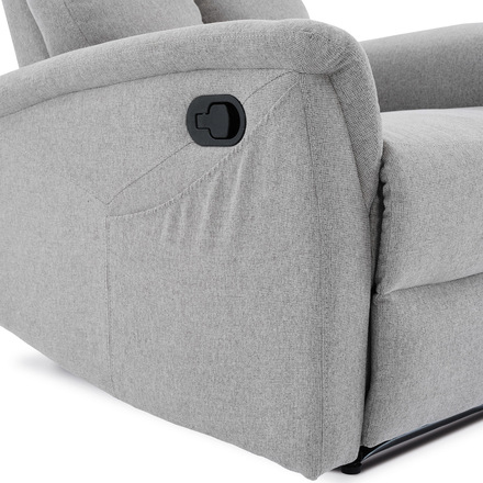 Relaxační křeslo Autronic Relaxační křeslo, manuální ovládání, světle šedá látka (TV-916 SIL2) (17)