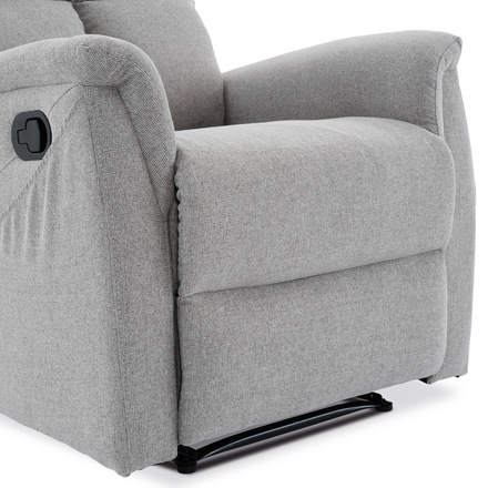 Relaxační křeslo Autronic Relaxační křeslo, manuální ovládání, světle šedá látka (TV-916 SIL2) (18)