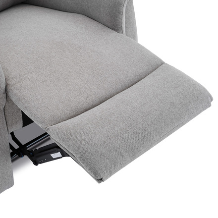 Relaxační křeslo Autronic Relaxační křeslo, manuální ovládání, světle šedá látka (TV-916 SIL2) (19)