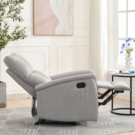 Relaxační křeslo Autronic Relaxační křeslo, manuální ovládání, světle šedá látka (TV-916 SIL2) (27)