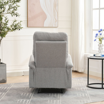 Relaxační křeslo Autronic Relaxační křeslo, manuální ovládání, světle šedá látka (TV-916 SIL2) (29)