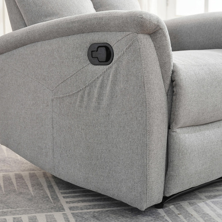 Relaxační křeslo Autronic Relaxační křeslo, manuální ovládání, světle šedá látka (TV-916 SIL2) (33)