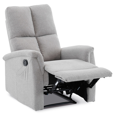 Relaxační křeslo Autronic Relaxační křeslo, manuální ovládání, světle šedá látka (TV-916 SIL2) (5)