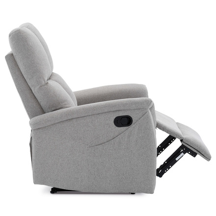 Relaxační křeslo Autronic Relaxační křeslo, manuální ovládání, světle šedá látka (TV-916 SIL2) (8)