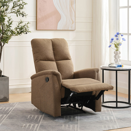 Relaxační křeslo Autronic Relaxační křeslo, manuální ovládání, hnědá látka (TV-916 BR2) (23)