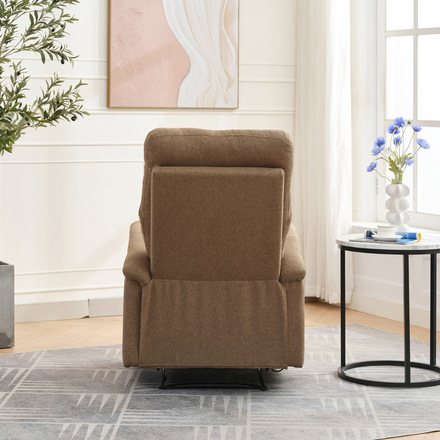 Relaxační křeslo Autronic Relaxační křeslo, manuální ovládání, hnědá látka (TV-916 BR2) (31)