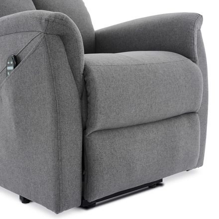 Relaxační křeslo Autronic Relaxační masážní křeslo s výhřevem, 8bodová vibrační masáž, zvedací systém, USB, šedá látka (TV-929 GREY2) (19)