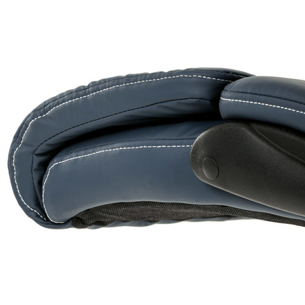 Kancelářská židle Autronic Kancelářská židle, tmavě modrá ekokůže, taštičkové pružiny, kovový kříž, kolečka na tvrdé podlahy (KA-Y344 BLUE) (30)