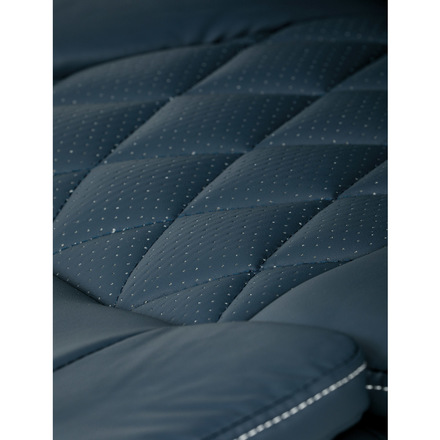 Kancelářská židle Autronic Kancelářská židle, tmavě modrá ekokůže, taštičkové pružiny, kovový kříž, kolečka na tvrdé podlahy (KA-Y344 BLUE) (38)