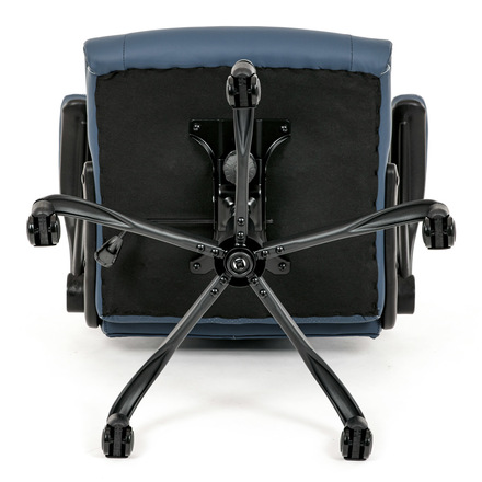 Kancelářská židle Autronic Kancelářská židle, tmavě modrá ekokůže, taštičkové pružiny, kovový kříž, kolečka na tvrdé podlahy (KA-Y344 BLUE) (47)