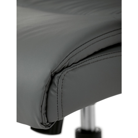 Kancelářská židle Autronic Kancelářská židle, šedá ekokůže, taštičkové pružiny, kovový kříž, kolečka na tvrdé podlahy (KA-Y346 GREY) (25)