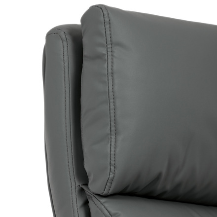 Kancelářská židle Autronic Kancelářská židle, šedá ekokůže, taštičkové pružiny, kovový kříž, kolečka na tvrdé podlahy (KA-Y346 GREY) (34)