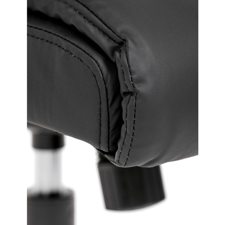 Kancelářská židle Autronic Kancelářská židle, černá ekokůže, taštičkové pružiny, kovový kříž, kolečka na tvrdé podlahy (KA-Y346 BK) (25)