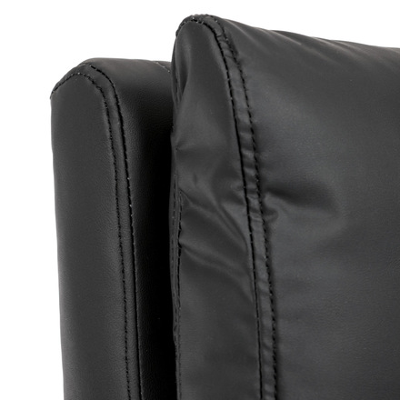 Kancelářská židle Autronic Kancelářská židle, černá ekokůže, taštičkové pružiny, kovový kříž, kolečka na tvrdé podlahy (KA-Y346 BK) (29)