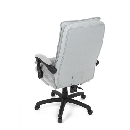 Kancelářské židle Autronic Kancelářské židle s podnožkou, světle šedá látka, PC mechanismus s aretací (KA-Y350 SIL) (17)