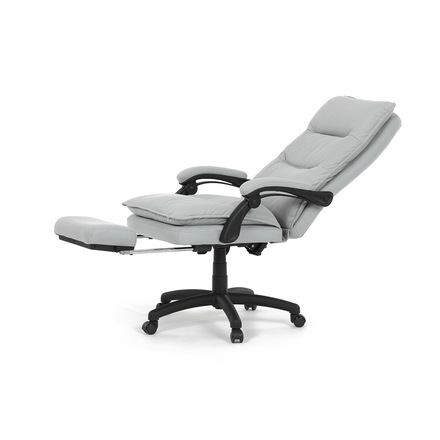 Kancelářské židle Autronic Kancelářské židle s podnožkou, světle šedá látka, PC mechanismus s aretací (KA-Y350 SIL) (26)