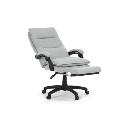 Kancelářské židle Autronic Kancelářské židle s podnožkou, světle šedá látka, PC mechanismus s aretací (KA-Y350 SIL) (31)