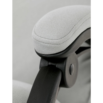 Kancelářské židle Autronic Kancelářské židle s podnožkou, světle šedá látka, PC mechanismus s aretací (KA-Y350 SIL) (37)