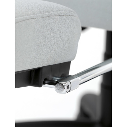 Kancelářské židle Autronic Kancelářské židle s podnožkou, světle šedá látka, PC mechanismus s aretací (KA-Y350 SIL) (38)