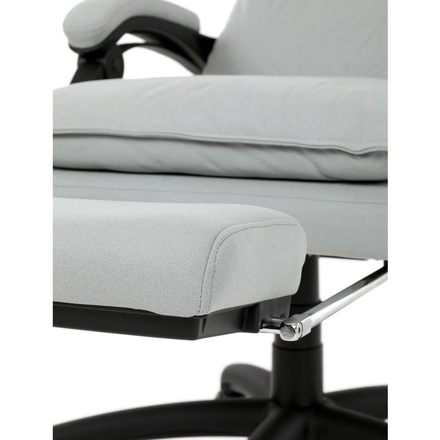 Kancelářské židle Autronic Kancelářské židle s podnožkou, světle šedá látka, PC mechanismus s aretací (KA-Y350 SIL) (39)